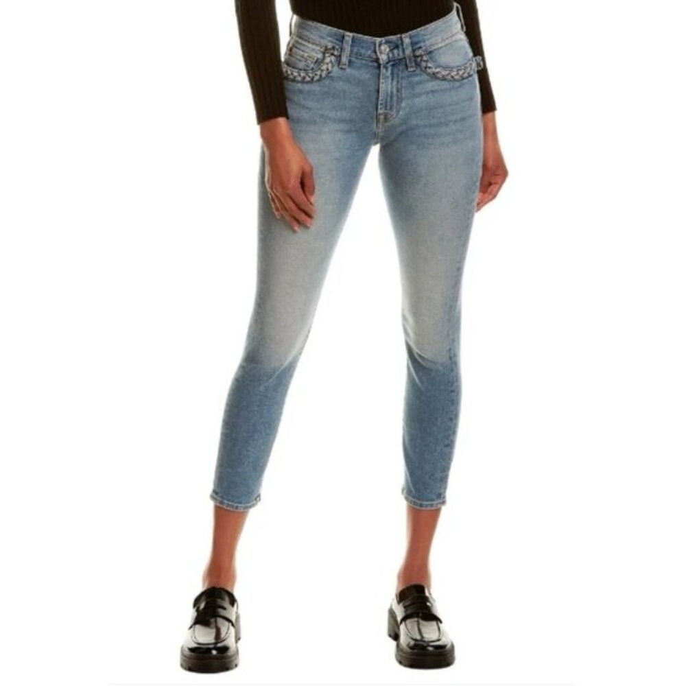 NWT 7 For All Mankind ankle skinny denim jeans 23